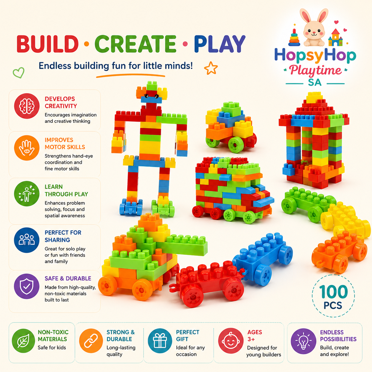 HopsyHop Playtime SA™ Building Blocks