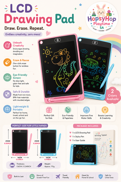 HopsyHop Playtime SA™ LCD Drawing Pad