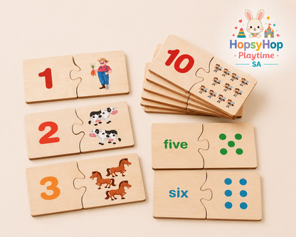 HopsyHop Playtime SA™ Wooden Matching Puzzle