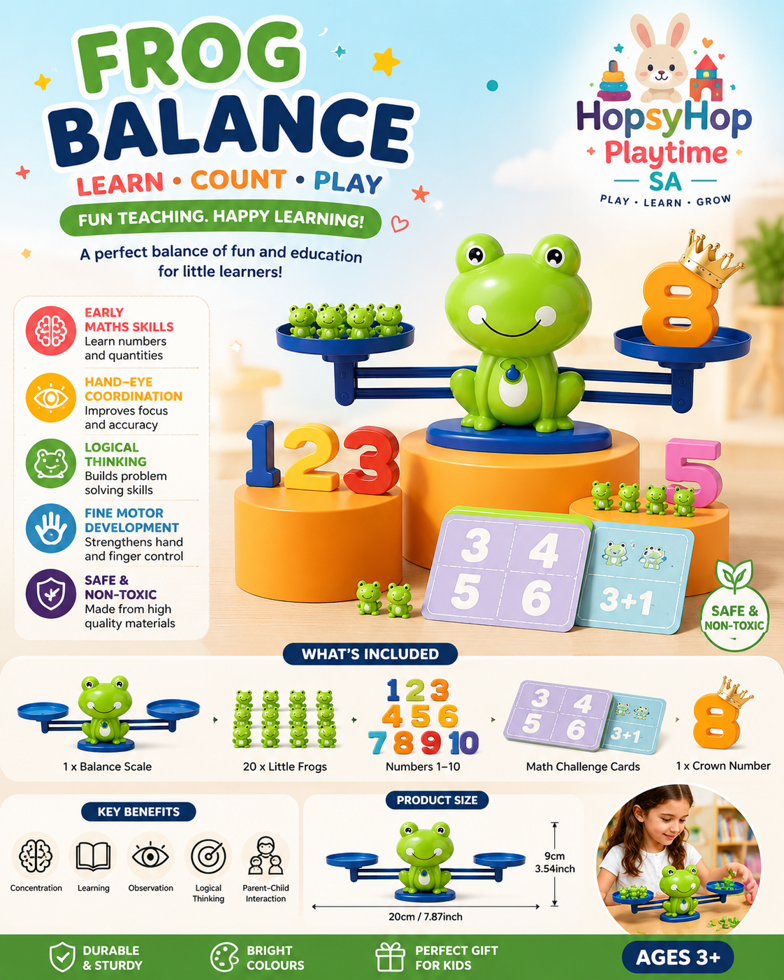 HopsyHop Playtime SA™ Frog Balance Toy