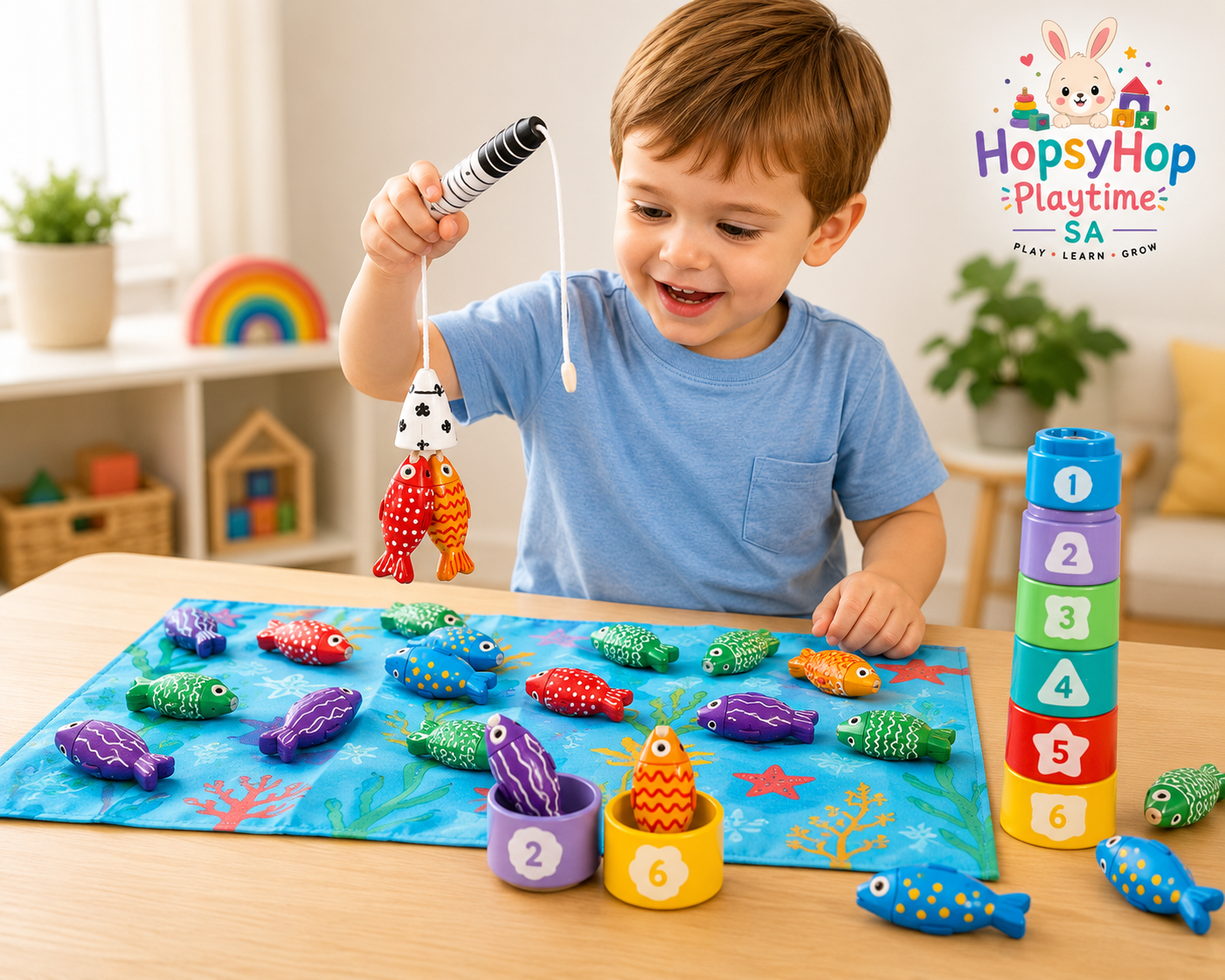 HopsyHop Playtime SA™ Fishing Fun Play Set