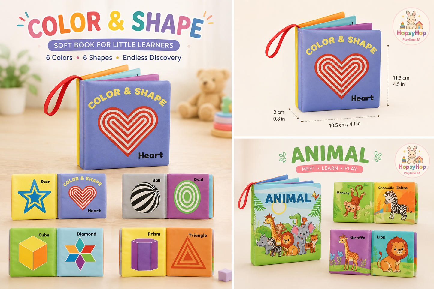 HopsyHop Playtime SA™ Colour & Shape Learning Toy